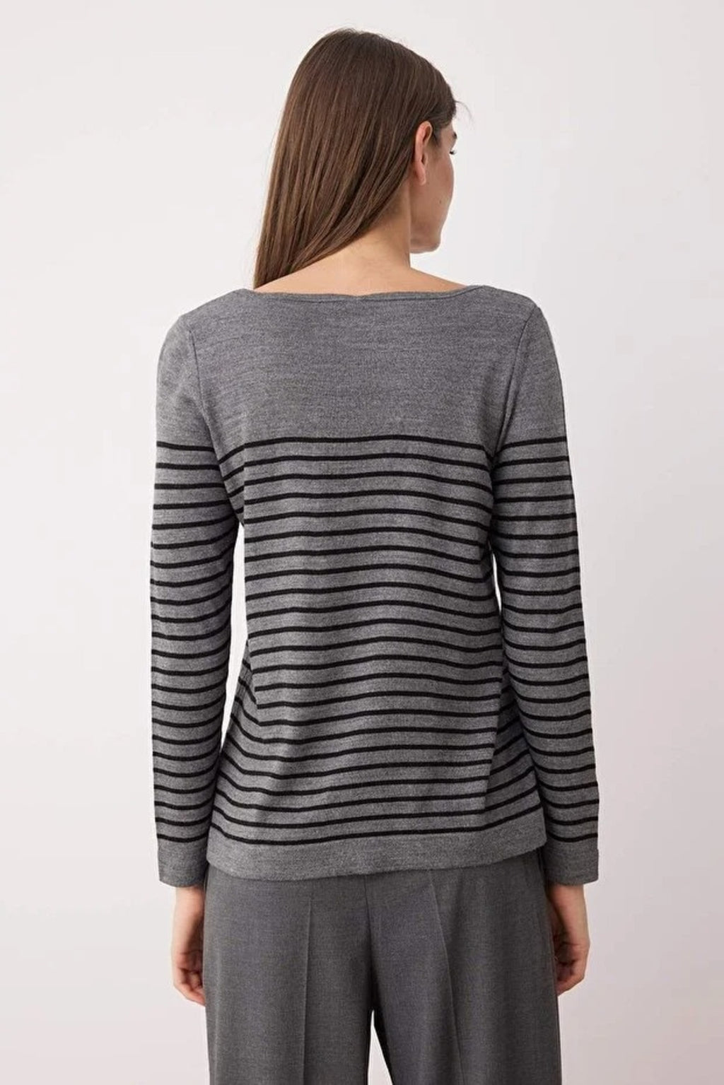 Basic Striped Knit Sweater