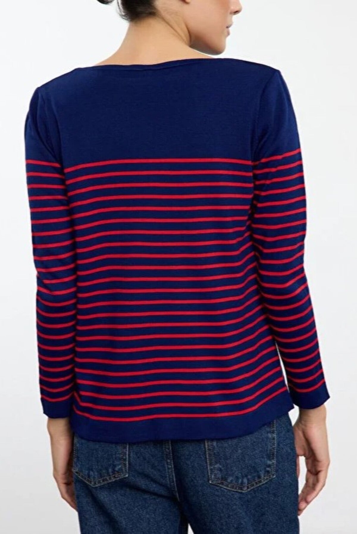 Basic Striped Knit Sweater