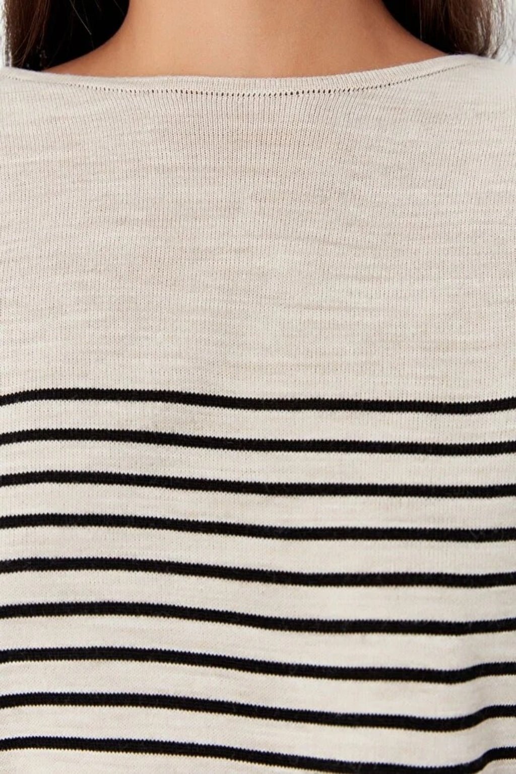 Basic Striped Knit Sweater