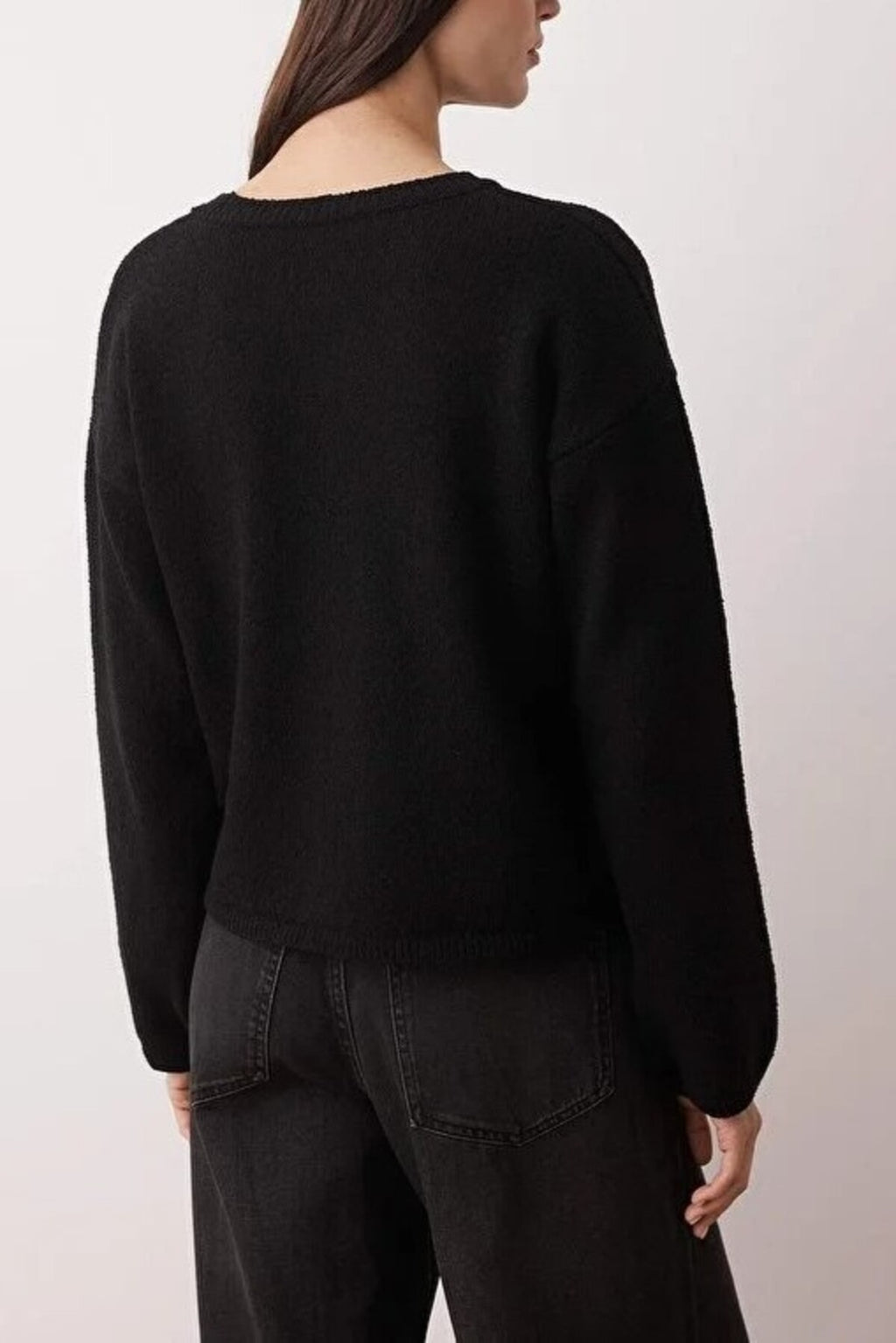 Cotton Loose Fit Basic Knit Sweater