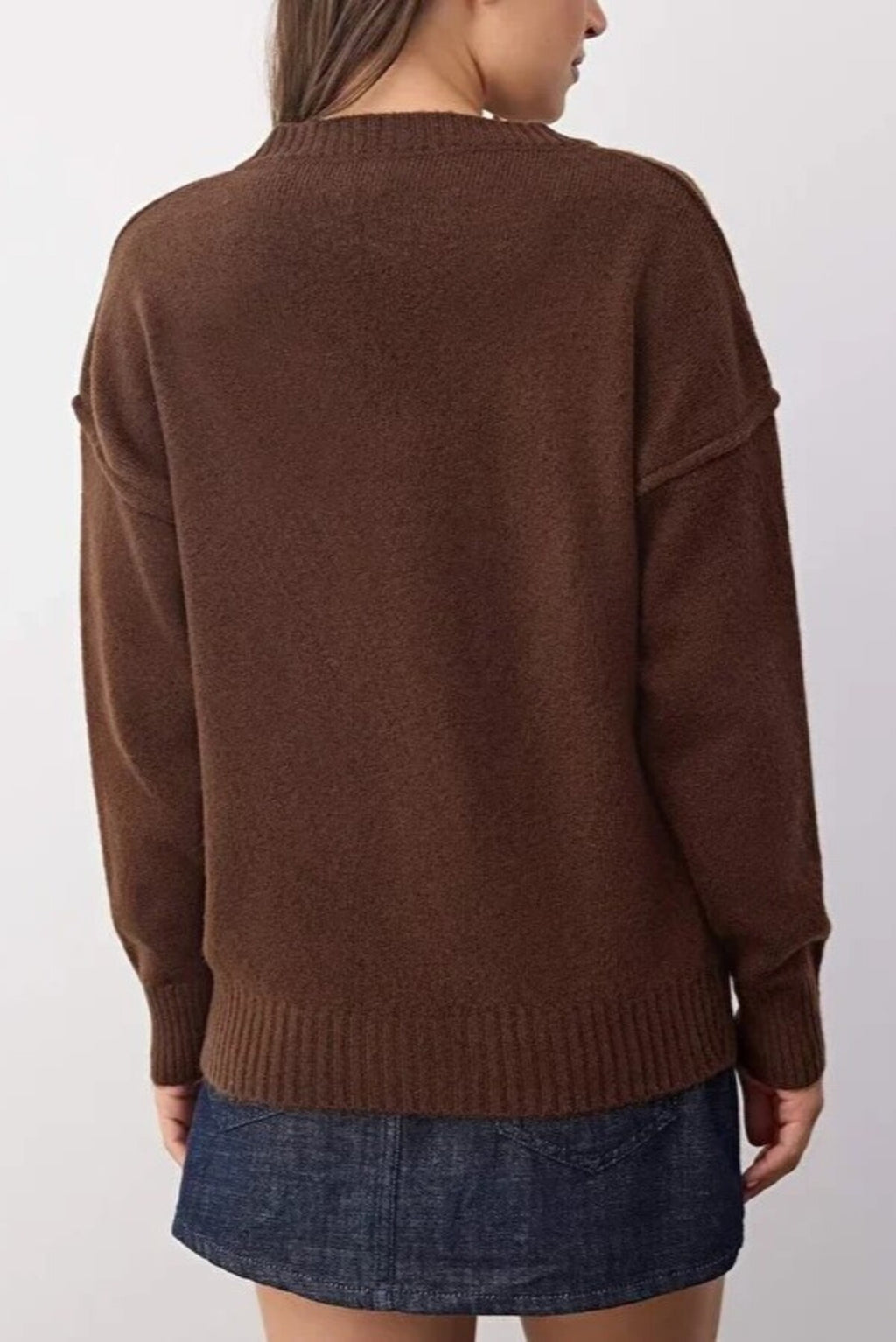 Premium Yarn Basic Knit Sweater