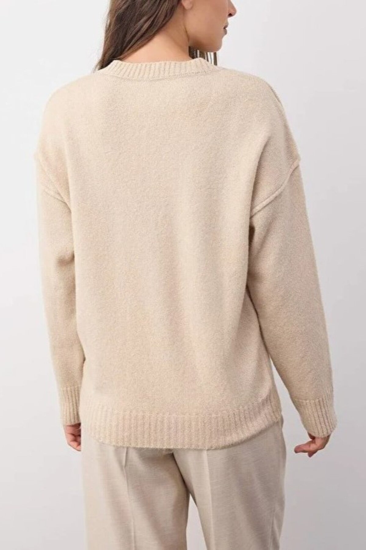 Premium Yarn Basic Knit Sweater