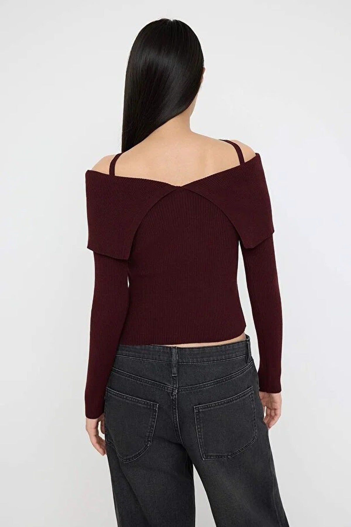 Carmen Halter Neck Knit Sweater