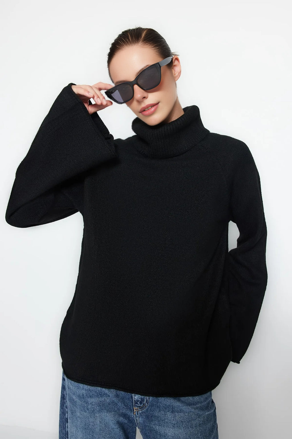 Oversize Soft-Textured Knit Sweater