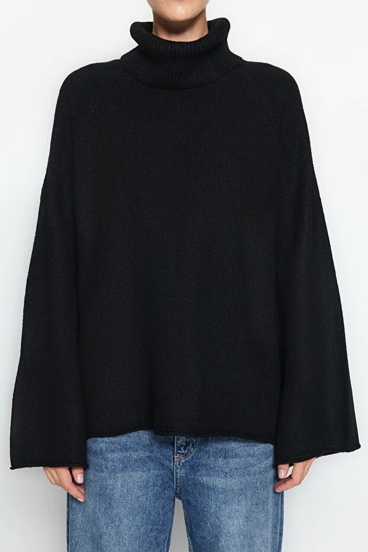 Oversize Soft-Textured Knit Sweater