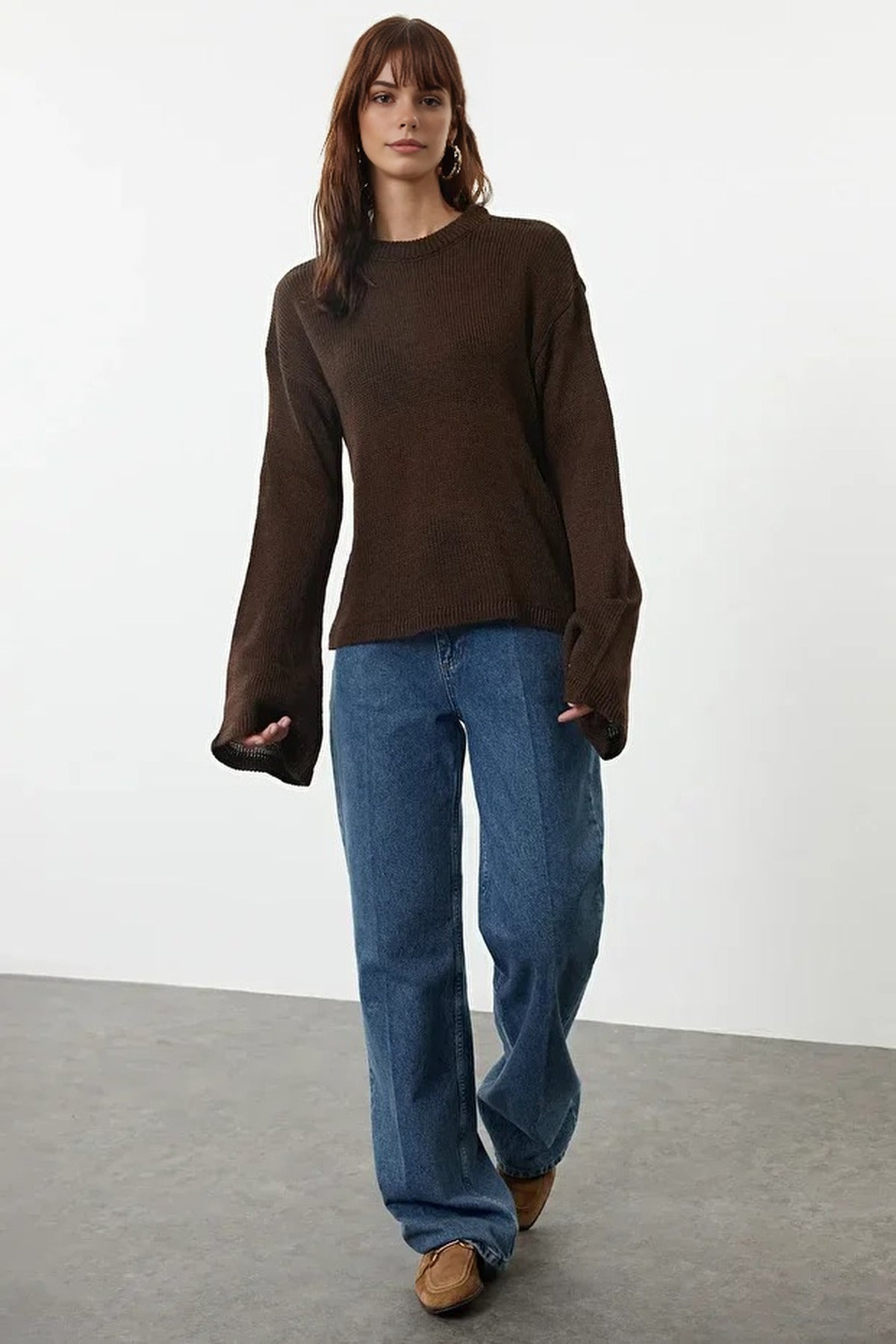 Oversize Soft-Textured Knit Sweater