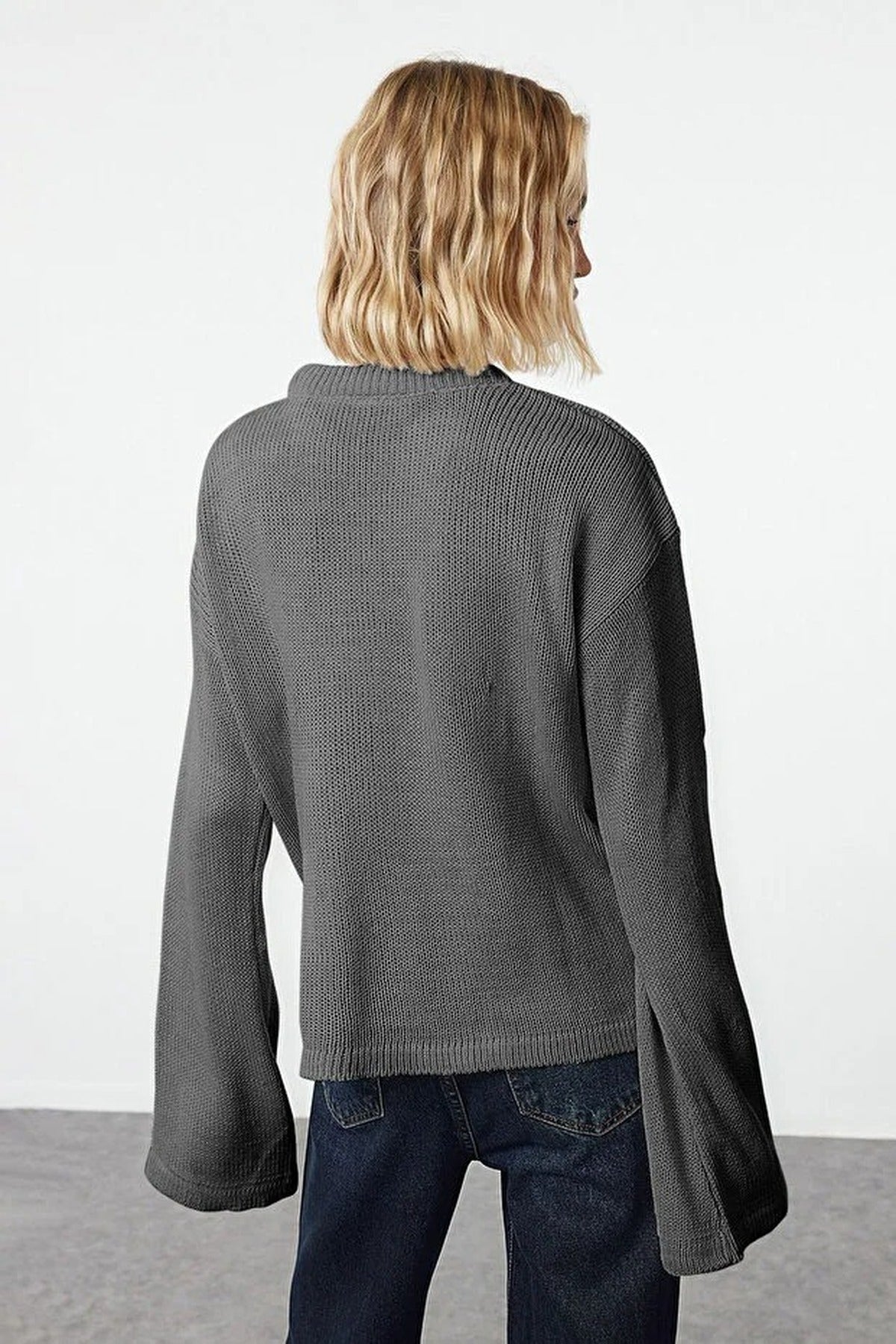Oversize Soft-Textured Knit Sweater