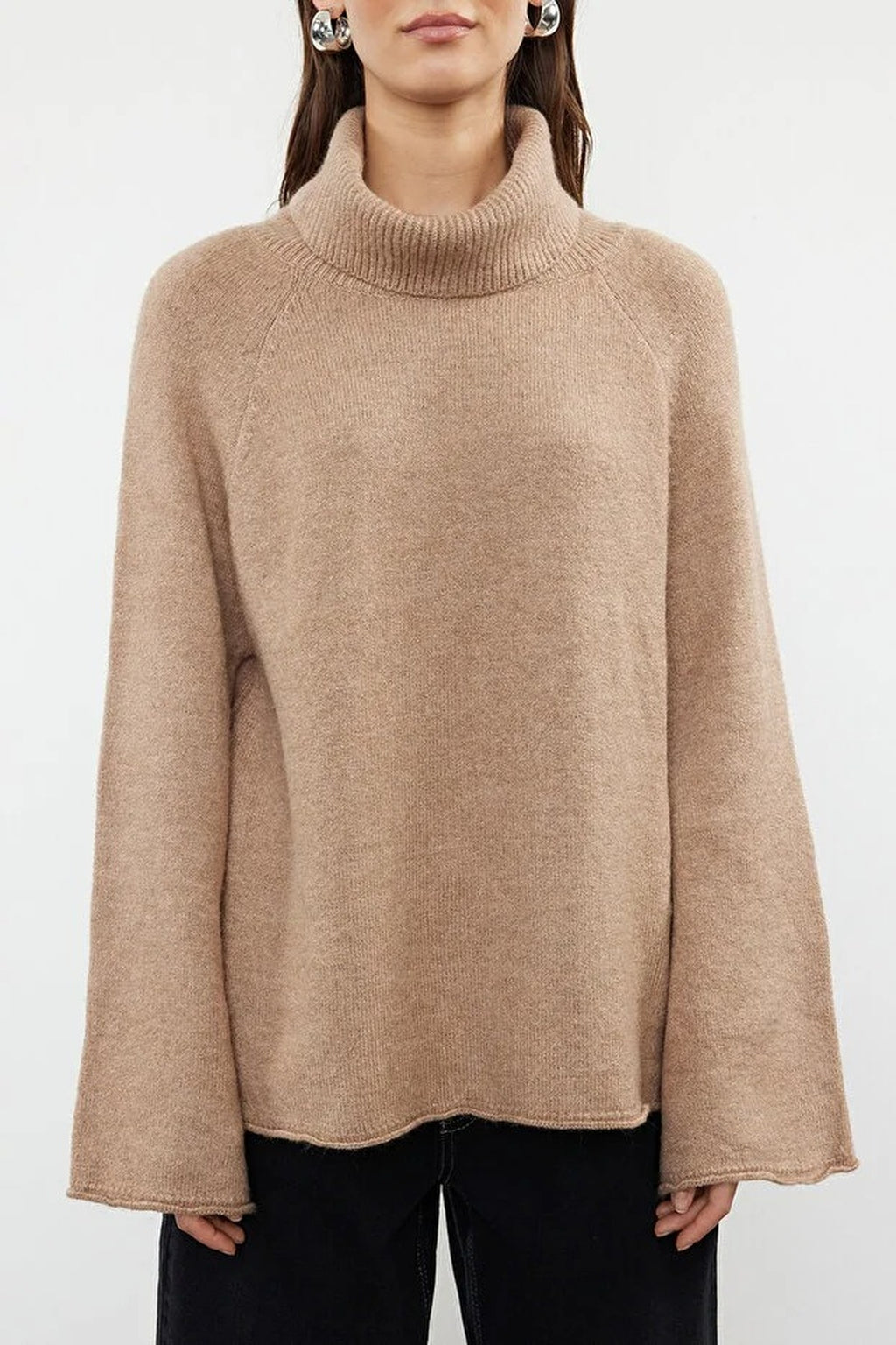 Oversize Soft-Textured Knit Sweater