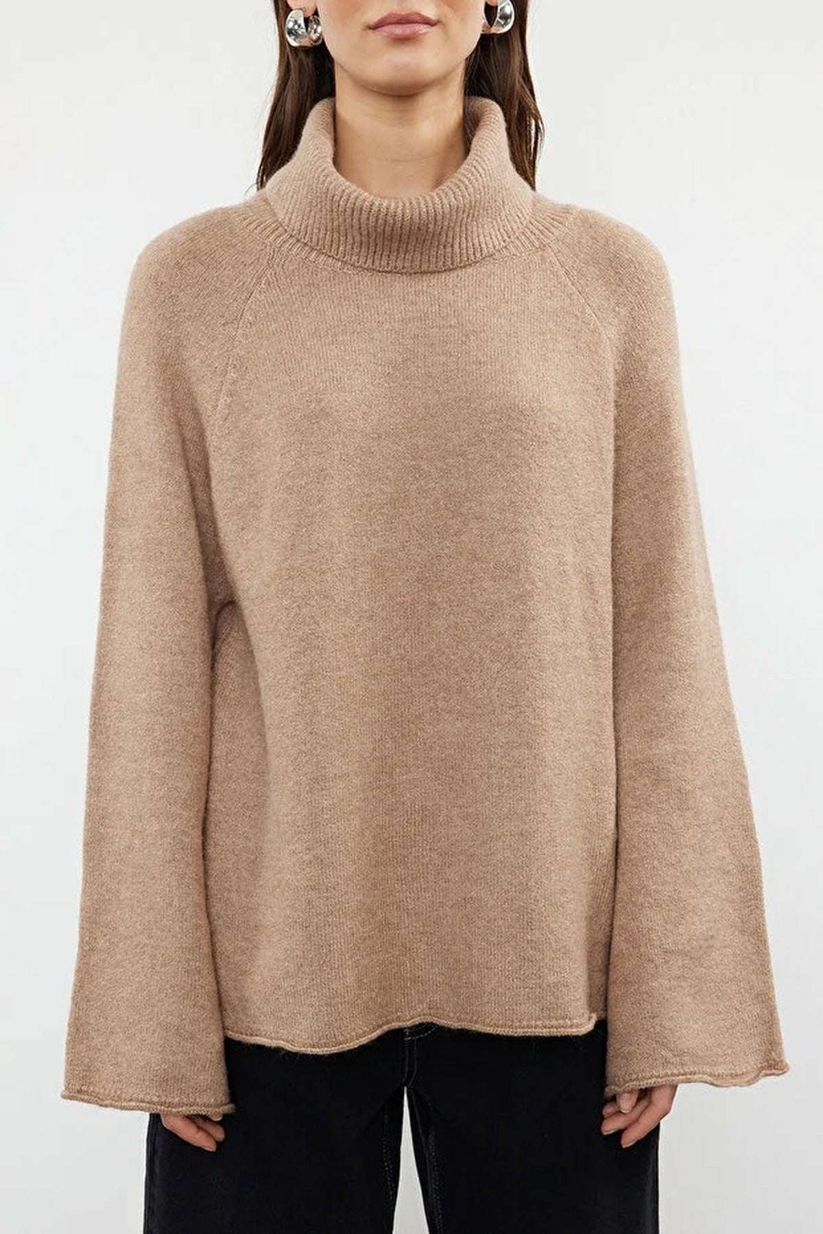 Oversize Soft-Textured Knit Sweater