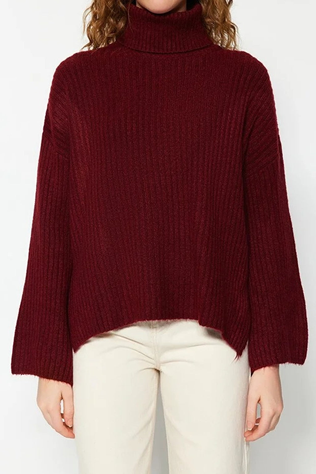 Soft-Textured Knit Sweater