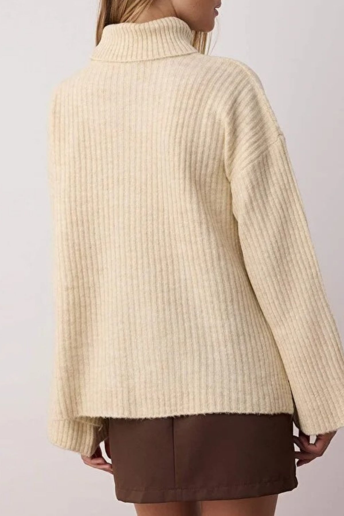 Soft-Textured Knit Sweater