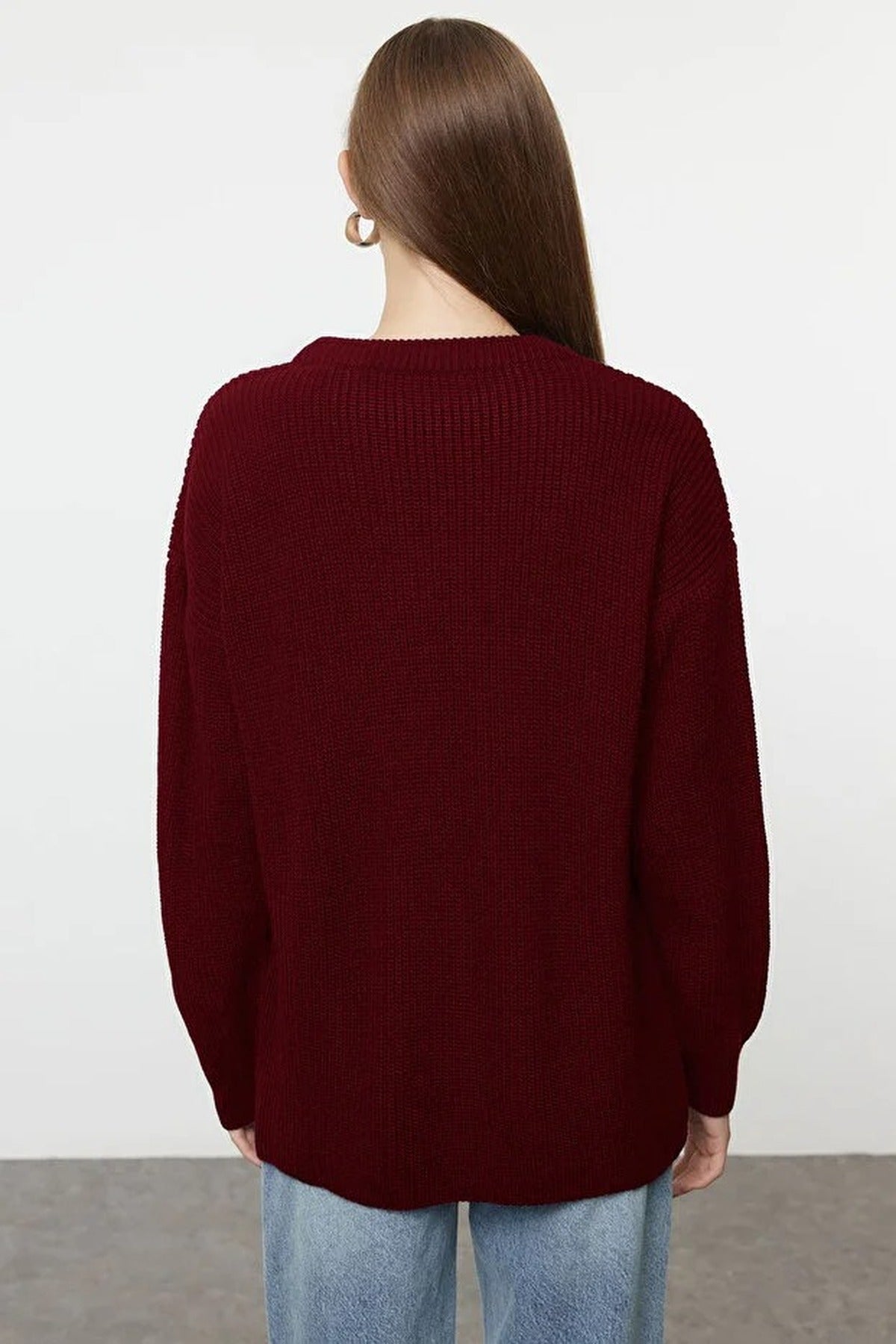Ribbed Soft Textured Knit Sweater