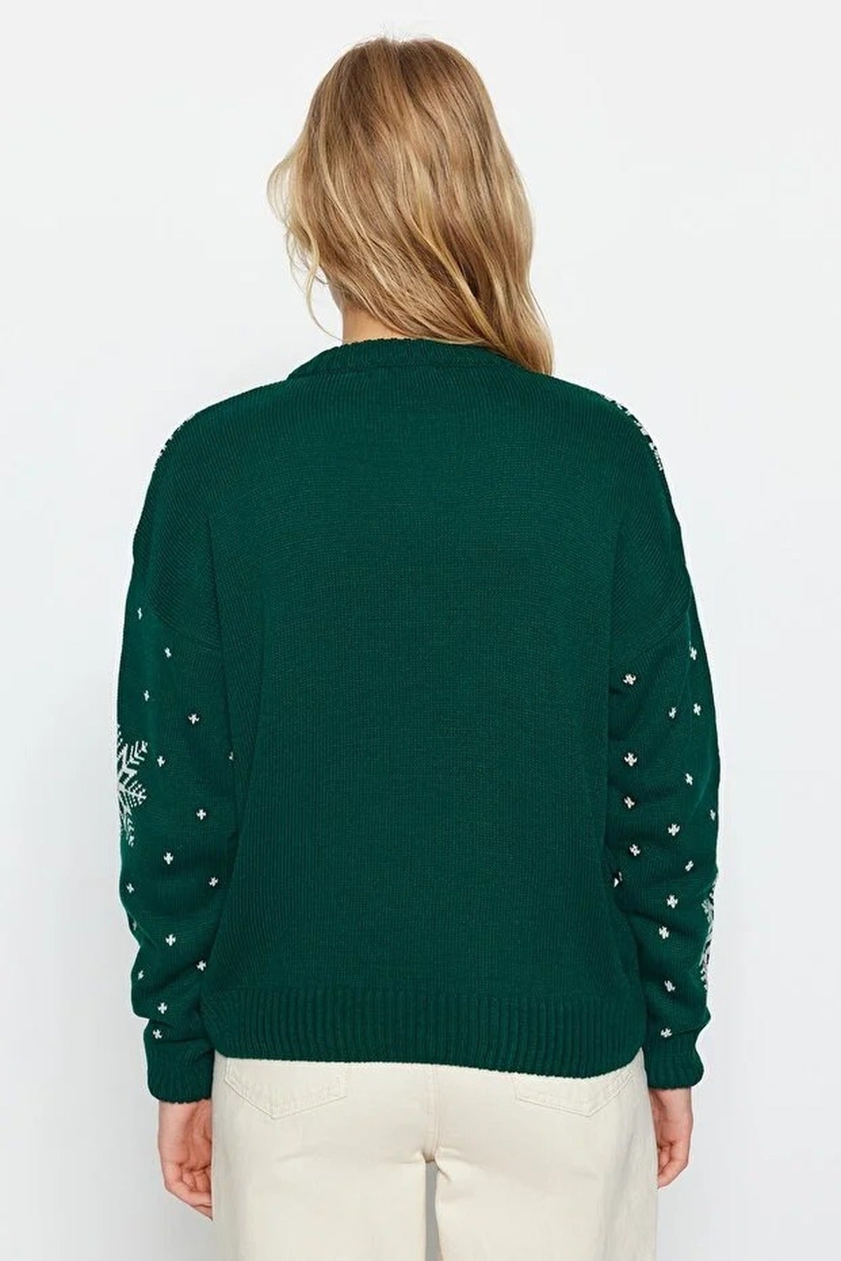 Christmas Themed Jacquard Knit Sweater