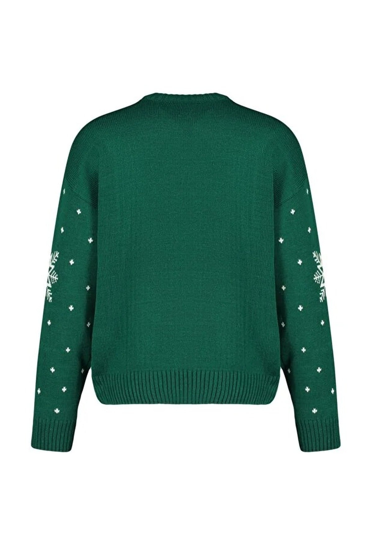 Christmas Themed Jacquard Knit Sweater