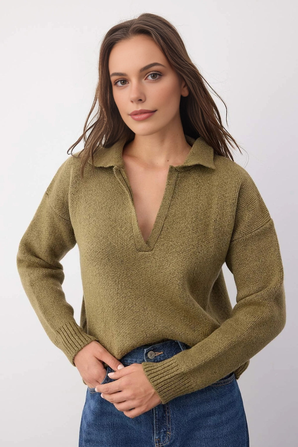 Soft Textured Knit Sweater