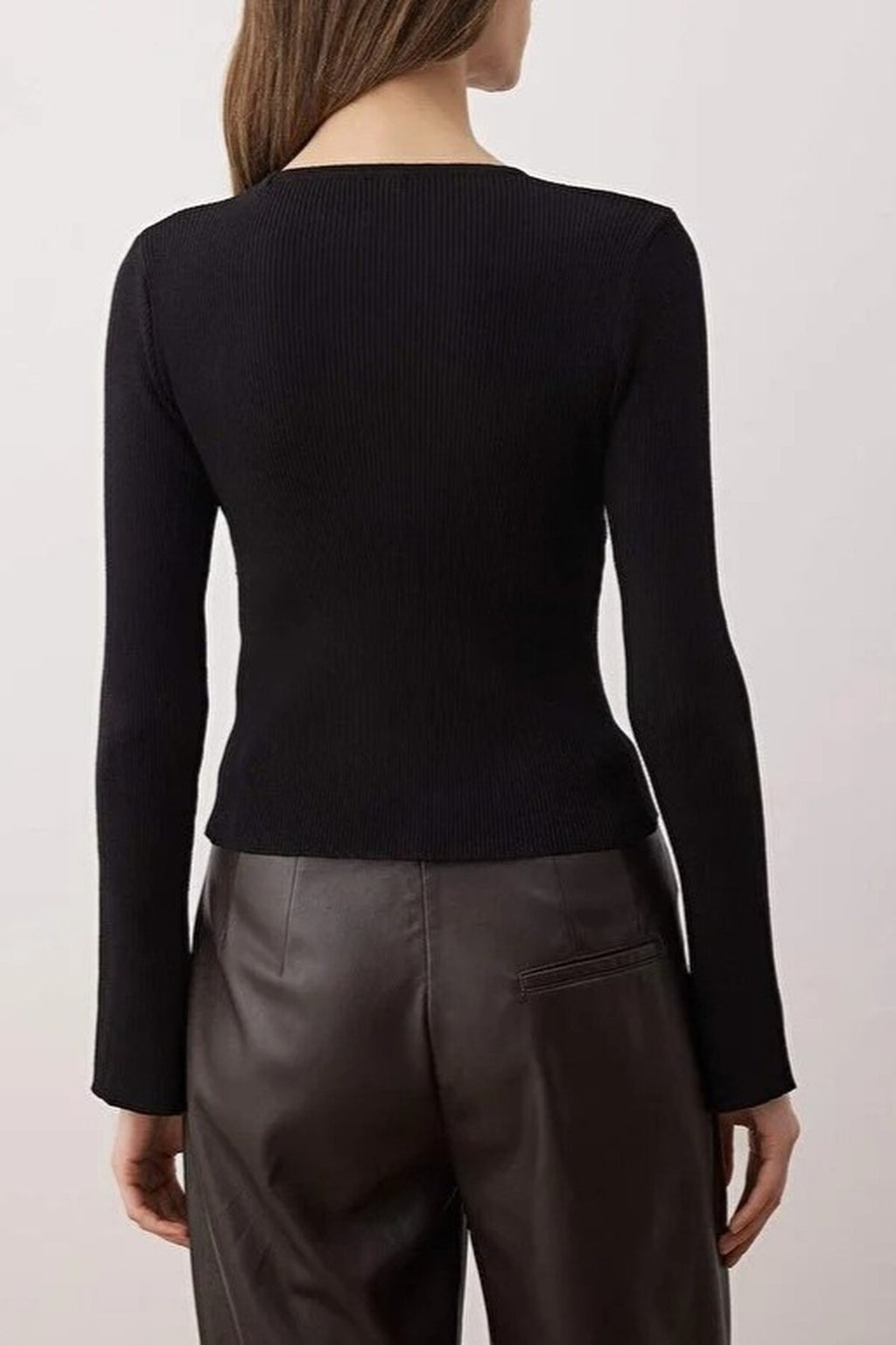 Knit Sweater with Accessories and Cut Out Details