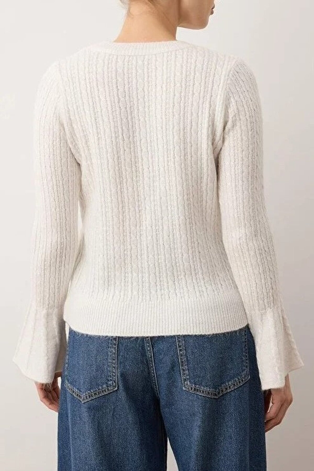 Spanish Sleeve Knitted Sweater