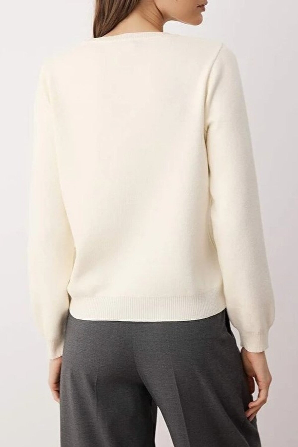 Heart Cut Out Detail Knitted Sweater