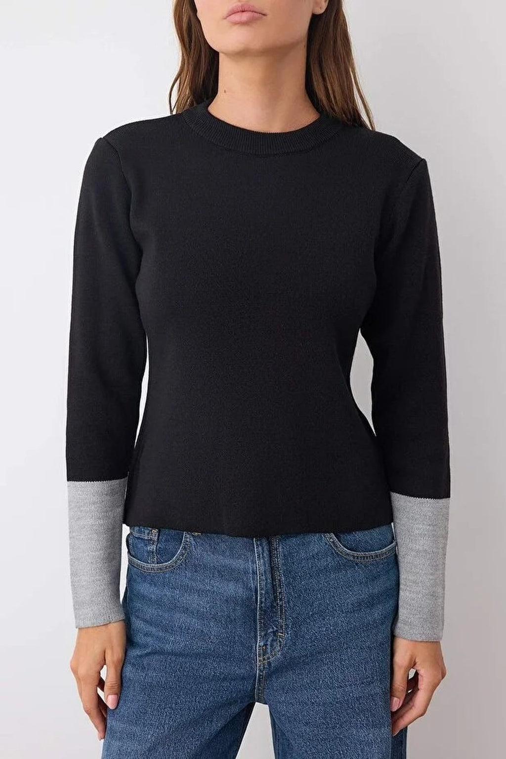 Color Blocking Knit Sweater