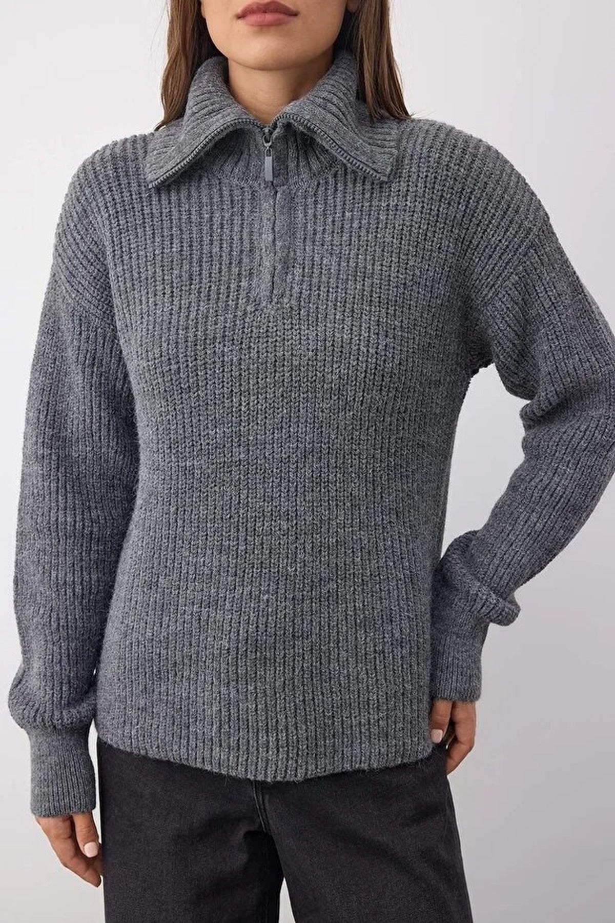 Soft Textured Knit Sweater