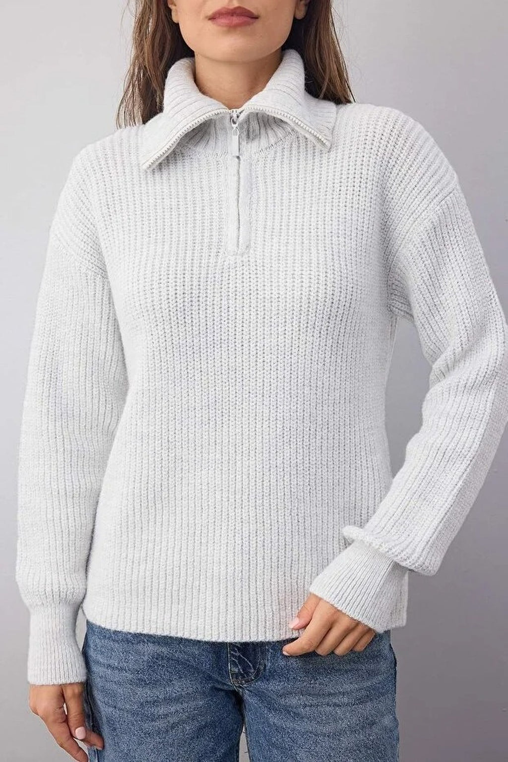 Soft Textured Knit Sweater