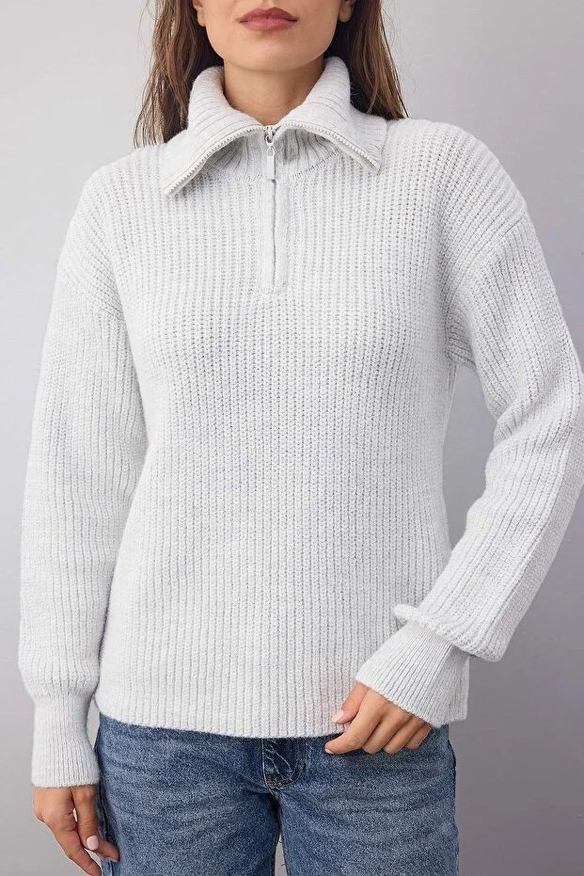 Soft Textured Knit Sweater