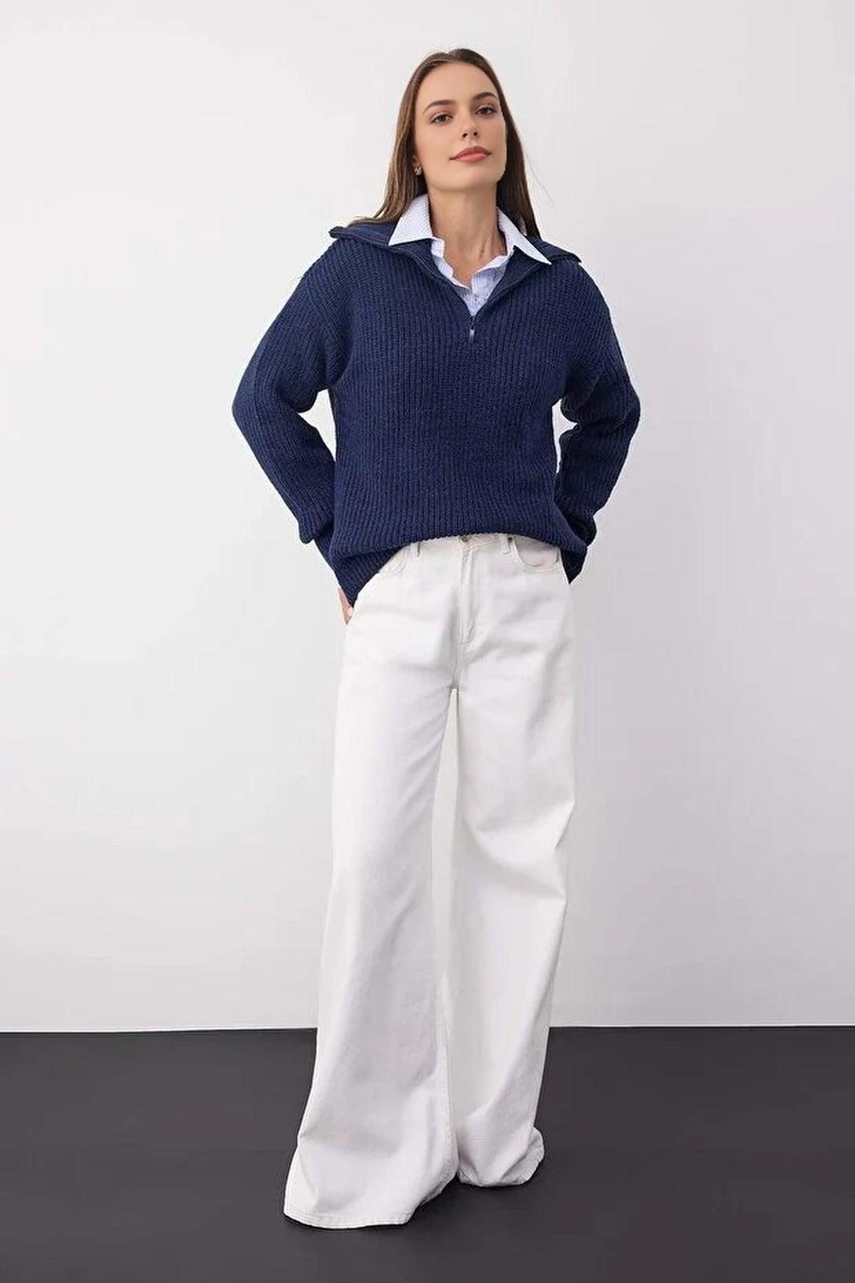 Soft Textured Knit Sweater