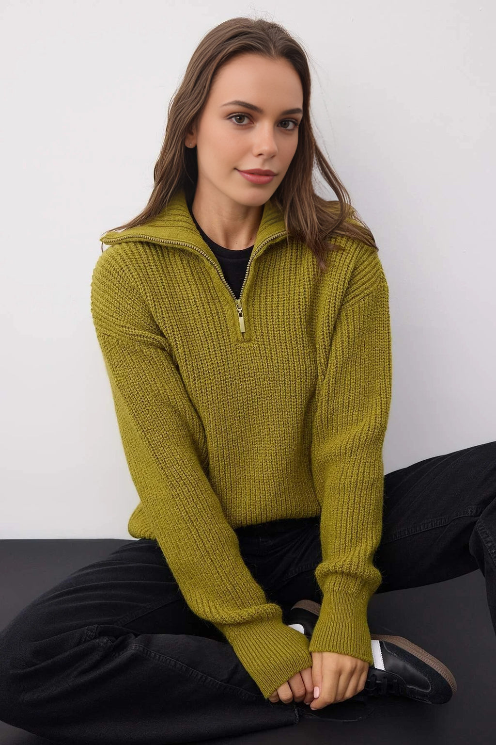 Soft Textured Knit Sweater