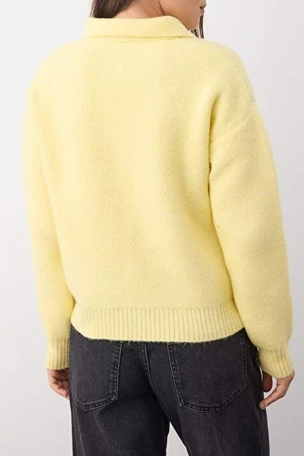Basic Loose Fit Special Yarn Knit Sweater