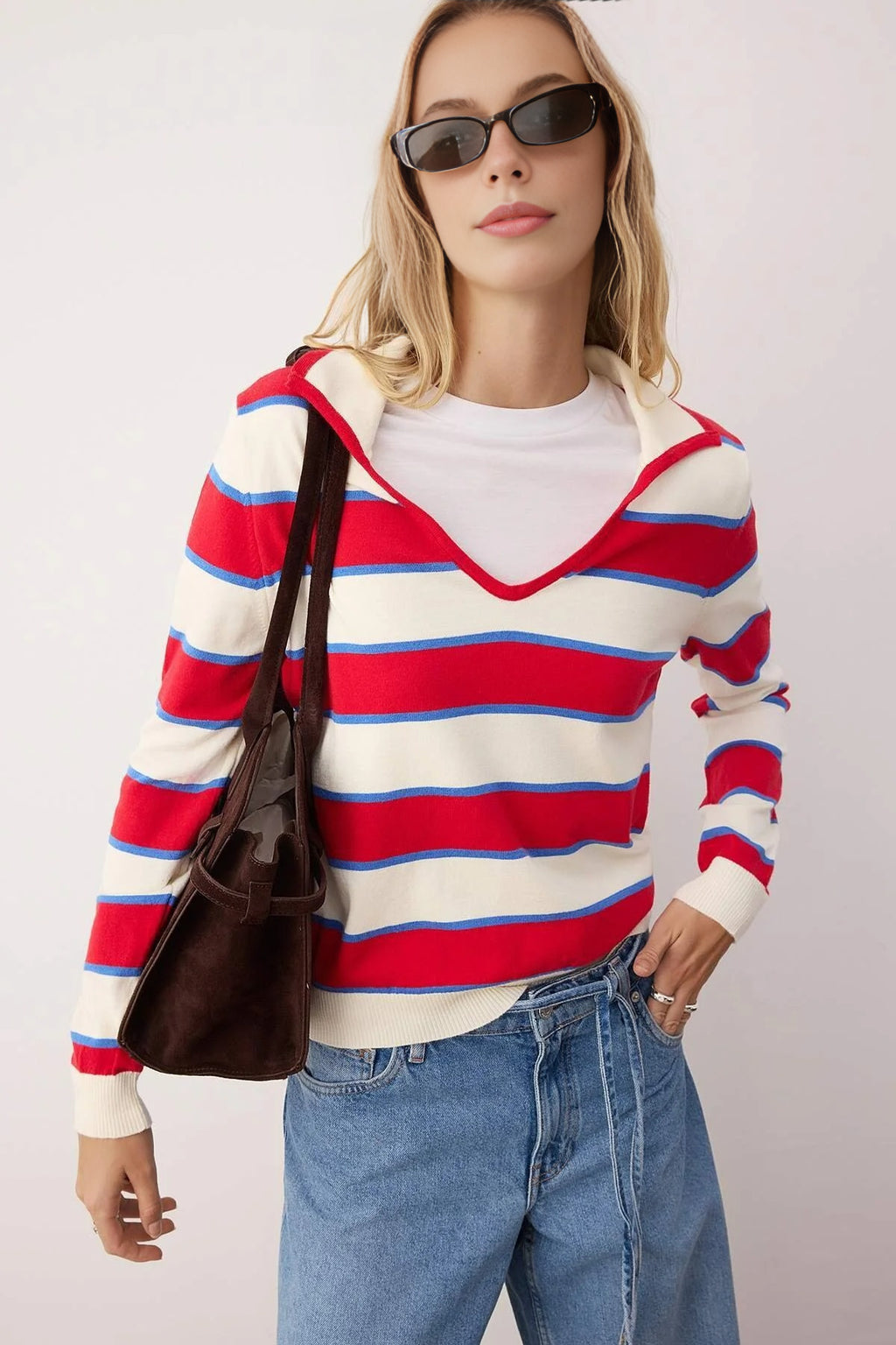 Striped Knit Sweater