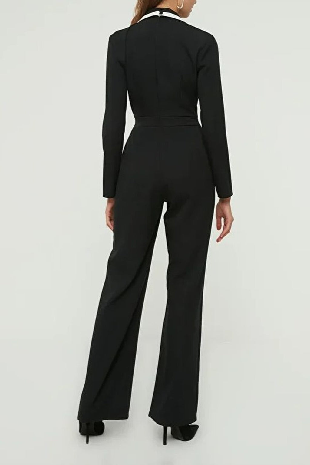 Woven Jumpsuit with Buttons Detail
