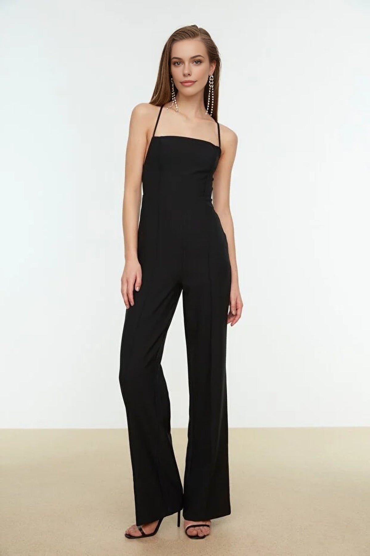 Woven Jumpsuit with Back Detail