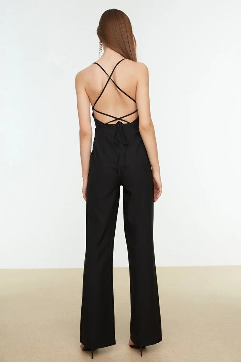 Woven Jumpsuit with Back Detail