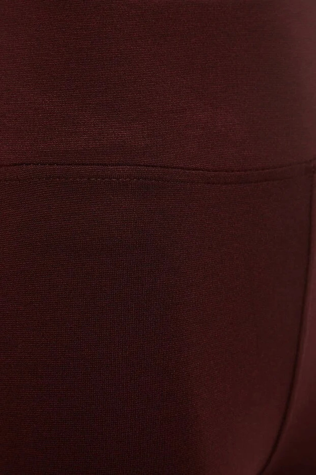 High Waist Elastic Knit Leggings with Elastic Waistband