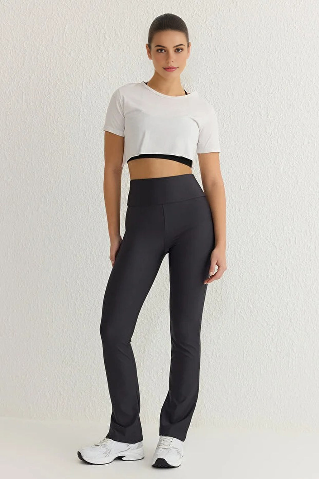 Straight Cut Slimming Knit Sports Leggings