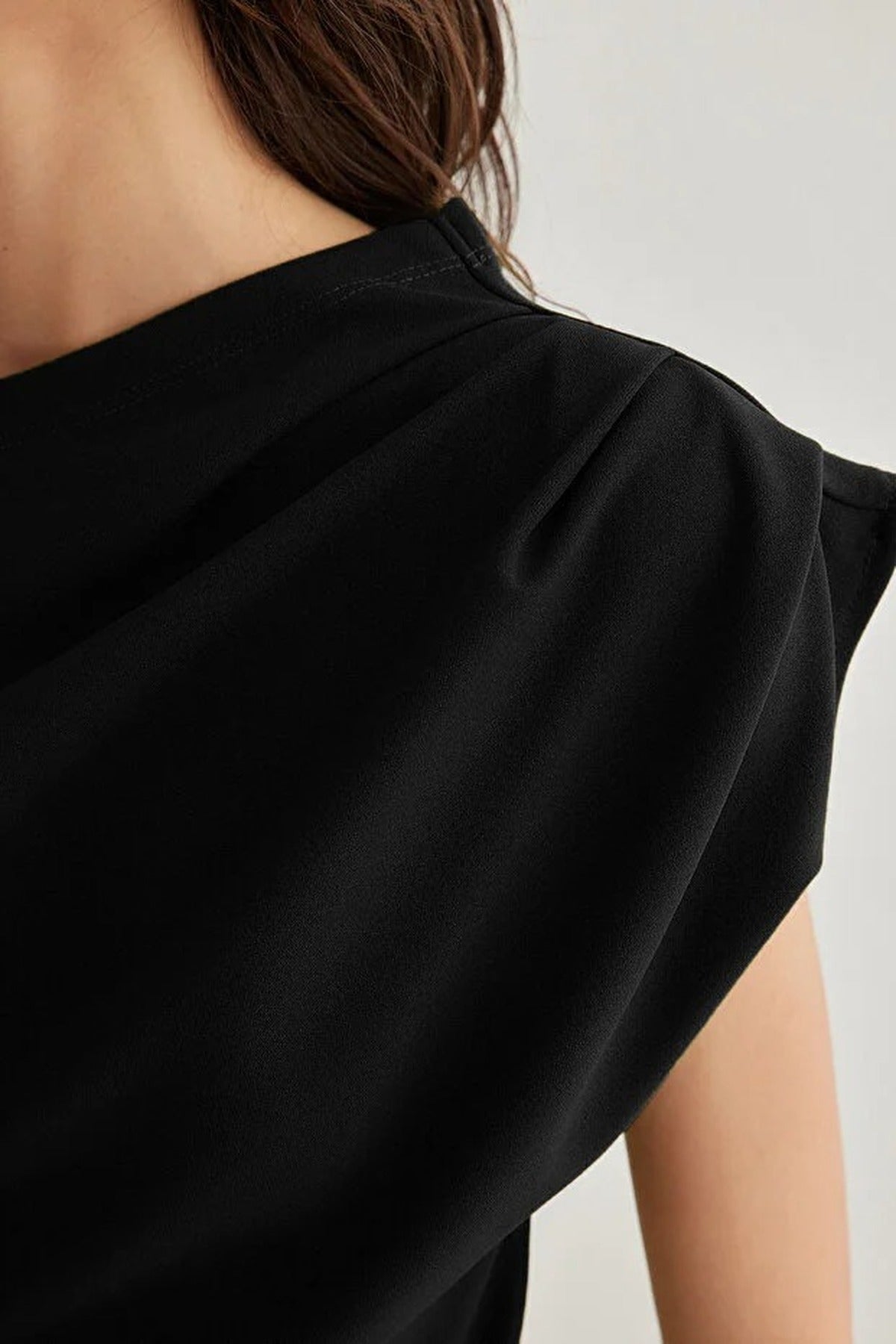 Draped One Shoulder Blouse