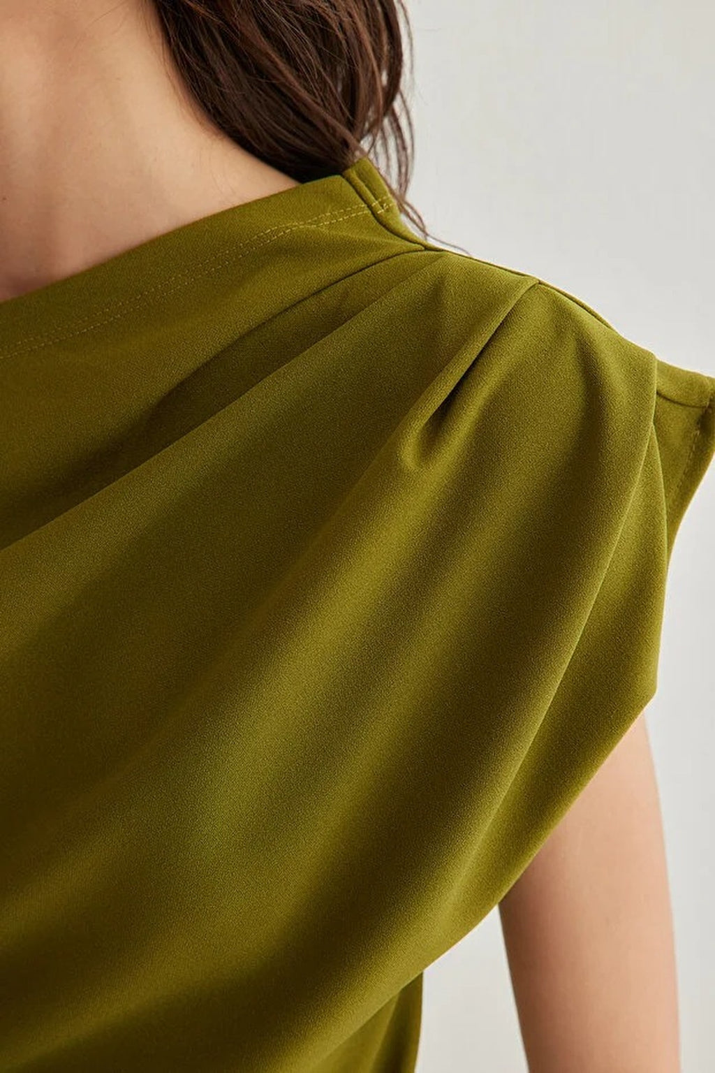 Draped One Shoulder Blouse