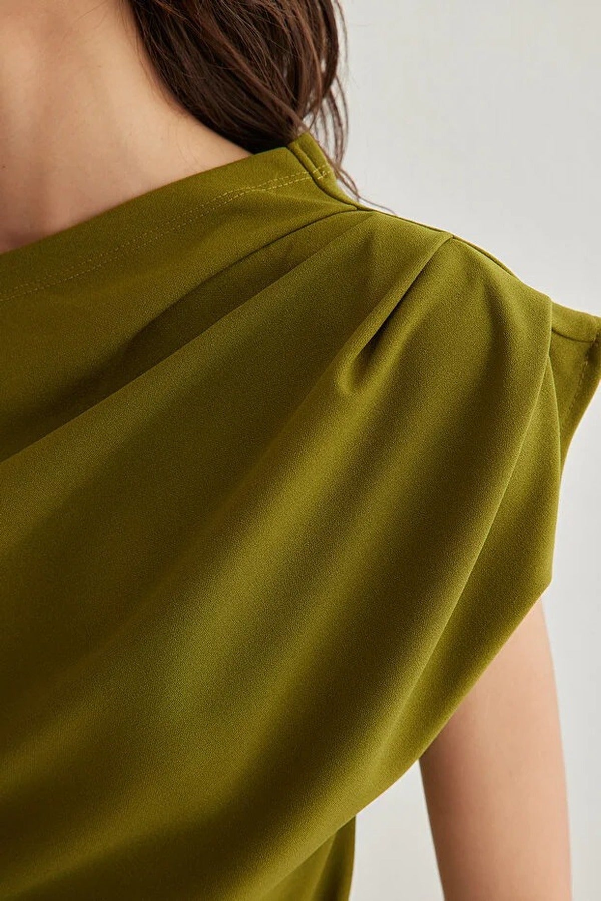 Draped One Shoulder Blouse
