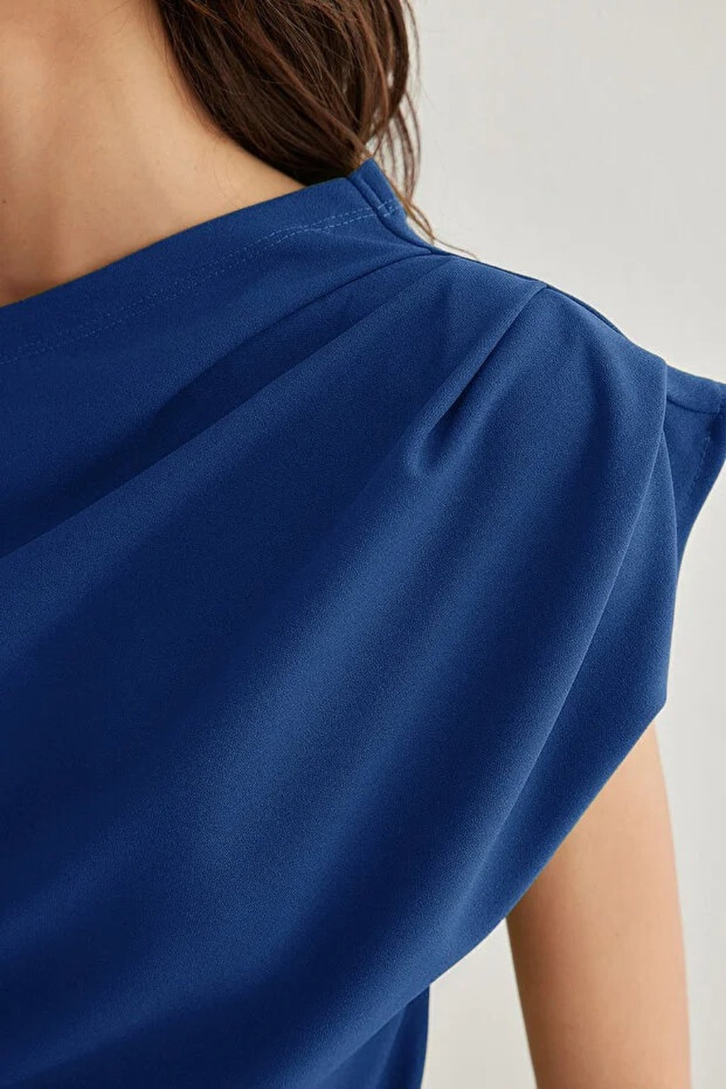Draped One Shoulder Blouse