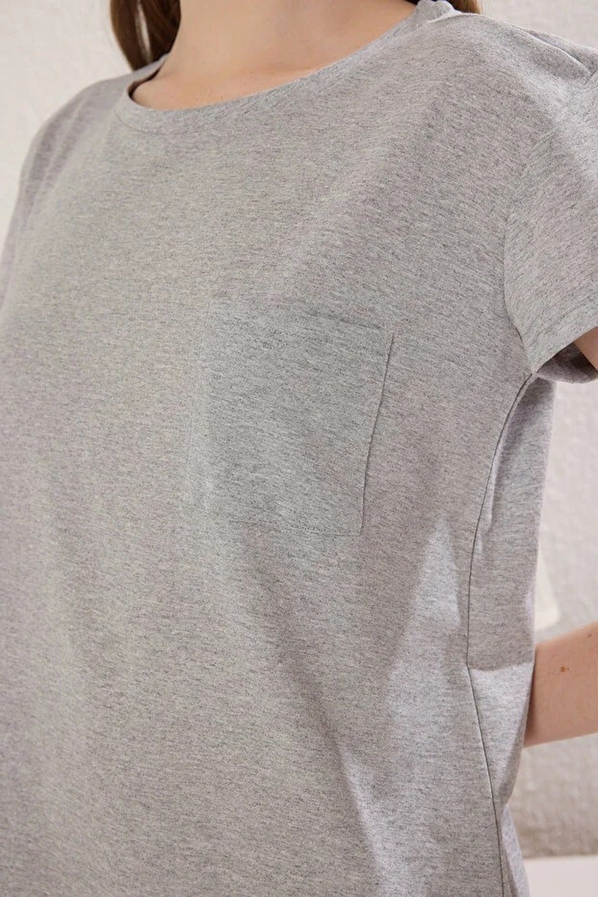 2-Pack 100% Cotton Knitted Nightdress with Pocket Detail