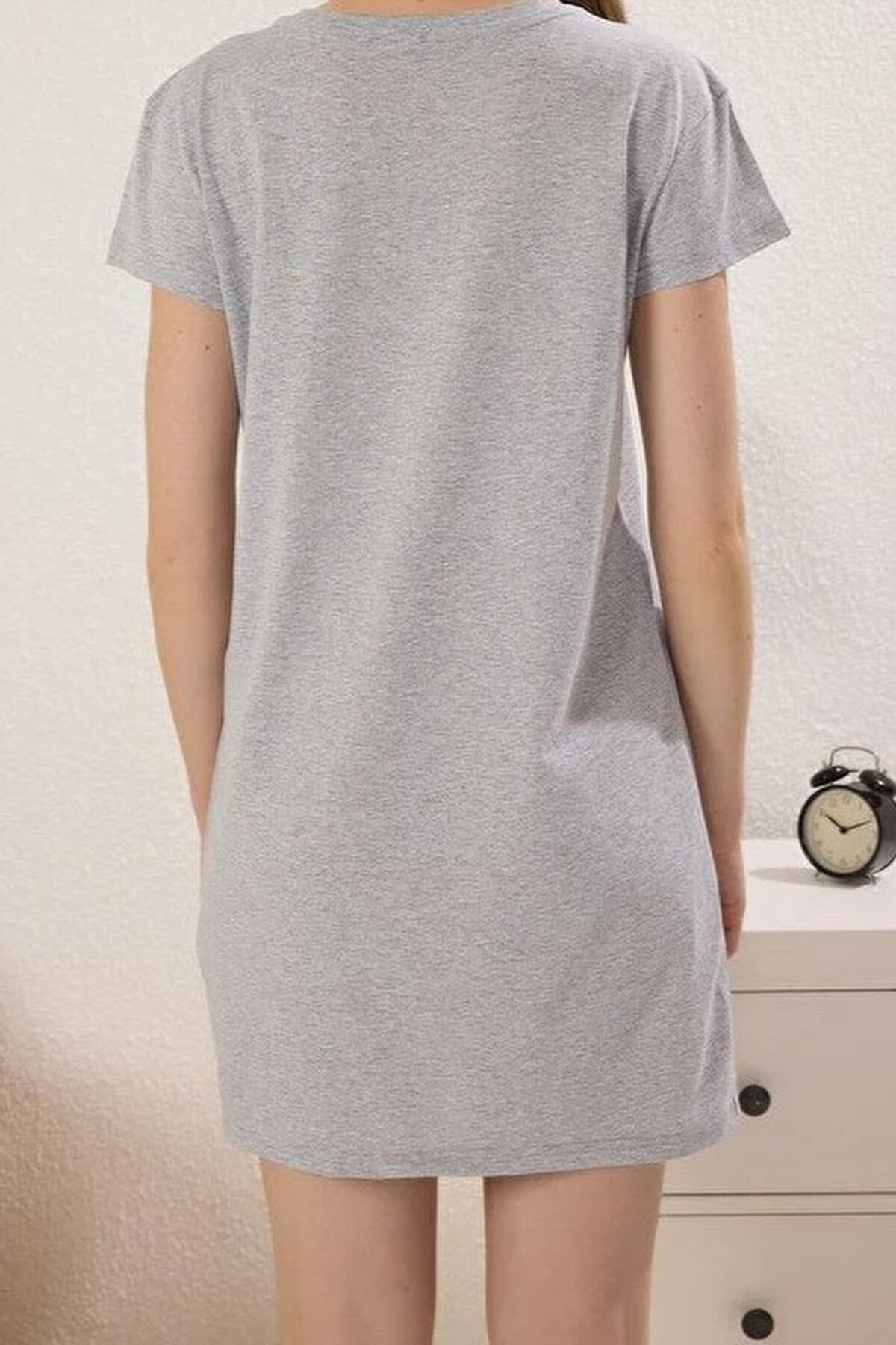 2-Pack 100% Cotton Knitted Nightdress with Pocket Detail