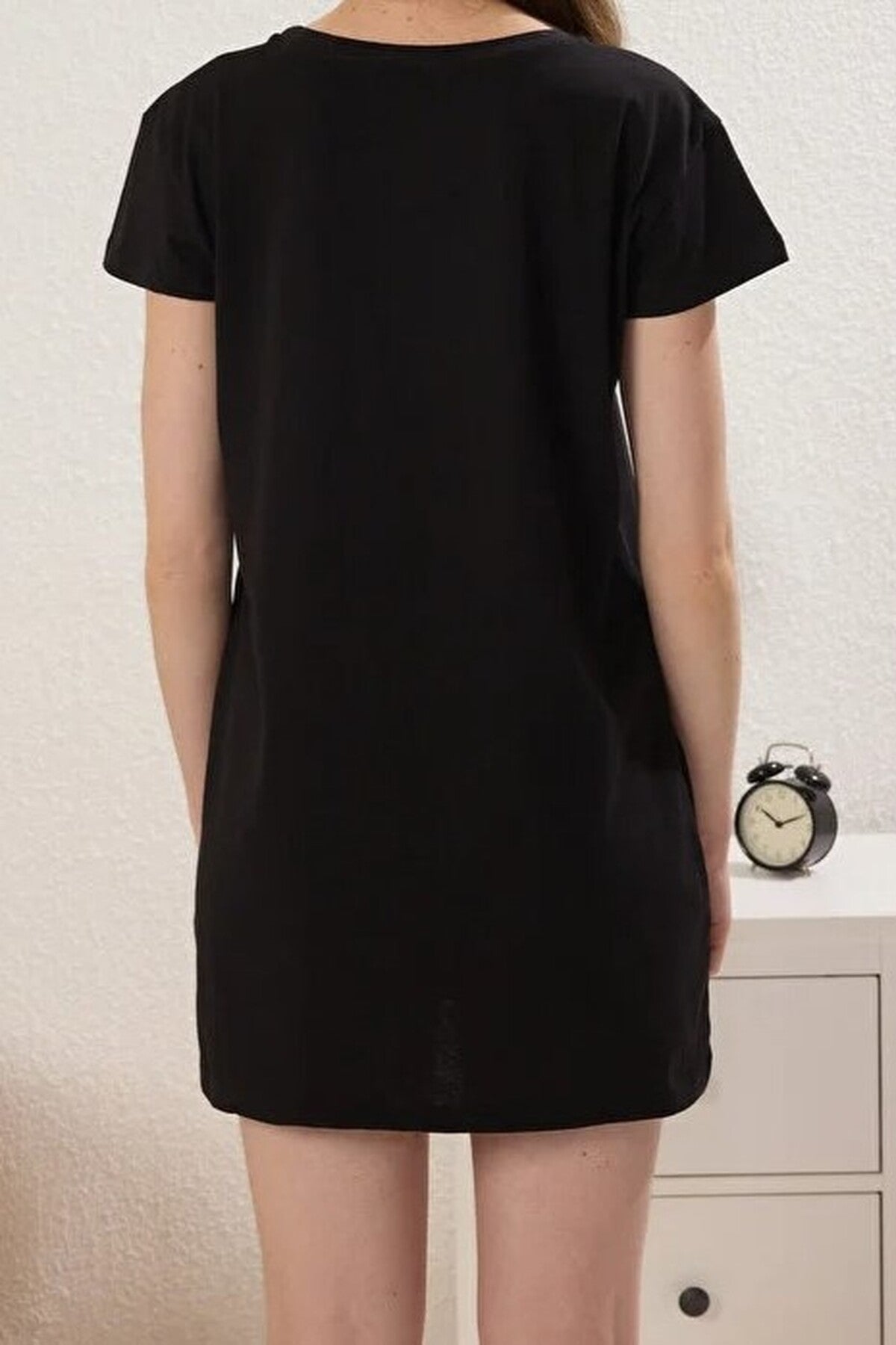 2-Pack 100% Cotton Knitted Nightdress with Pocket Detail