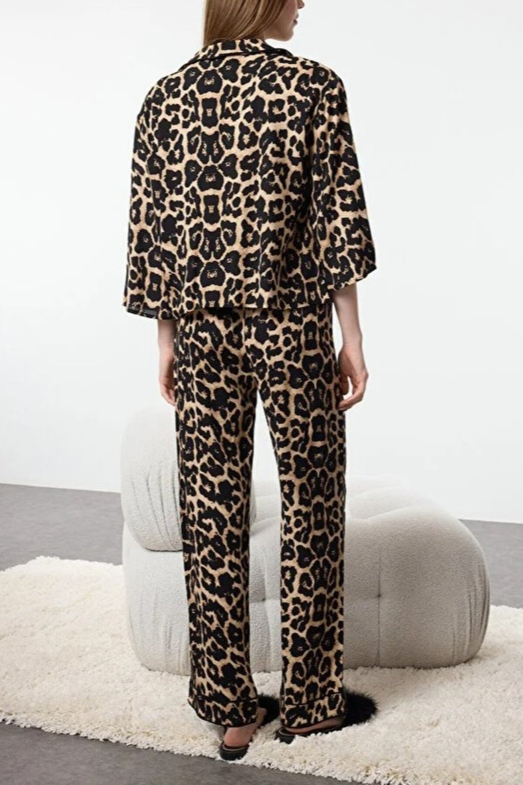 2-Piece Viscose Woven Pajama Set