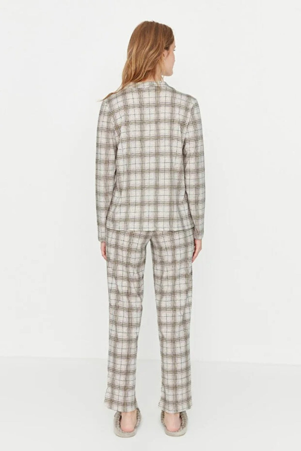 2-Piece 100% Cotton Argyle Knit Pajama Set