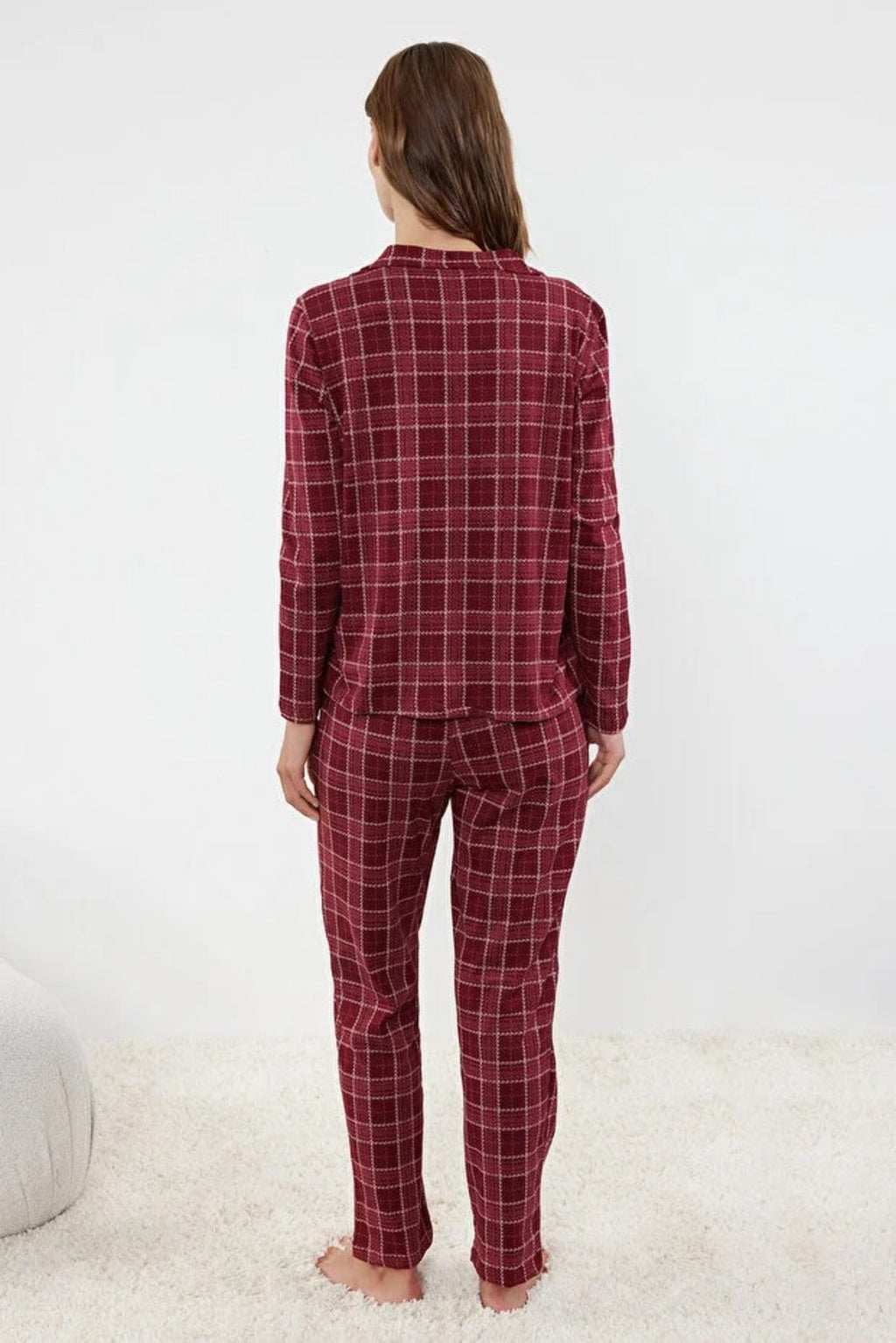 2-Piece 100% Cotton Argyle Knit Pajama Set