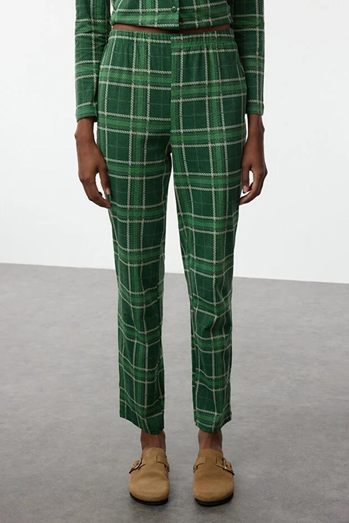 2-Piece 100% Cotton Argyle Knit Pajama Set