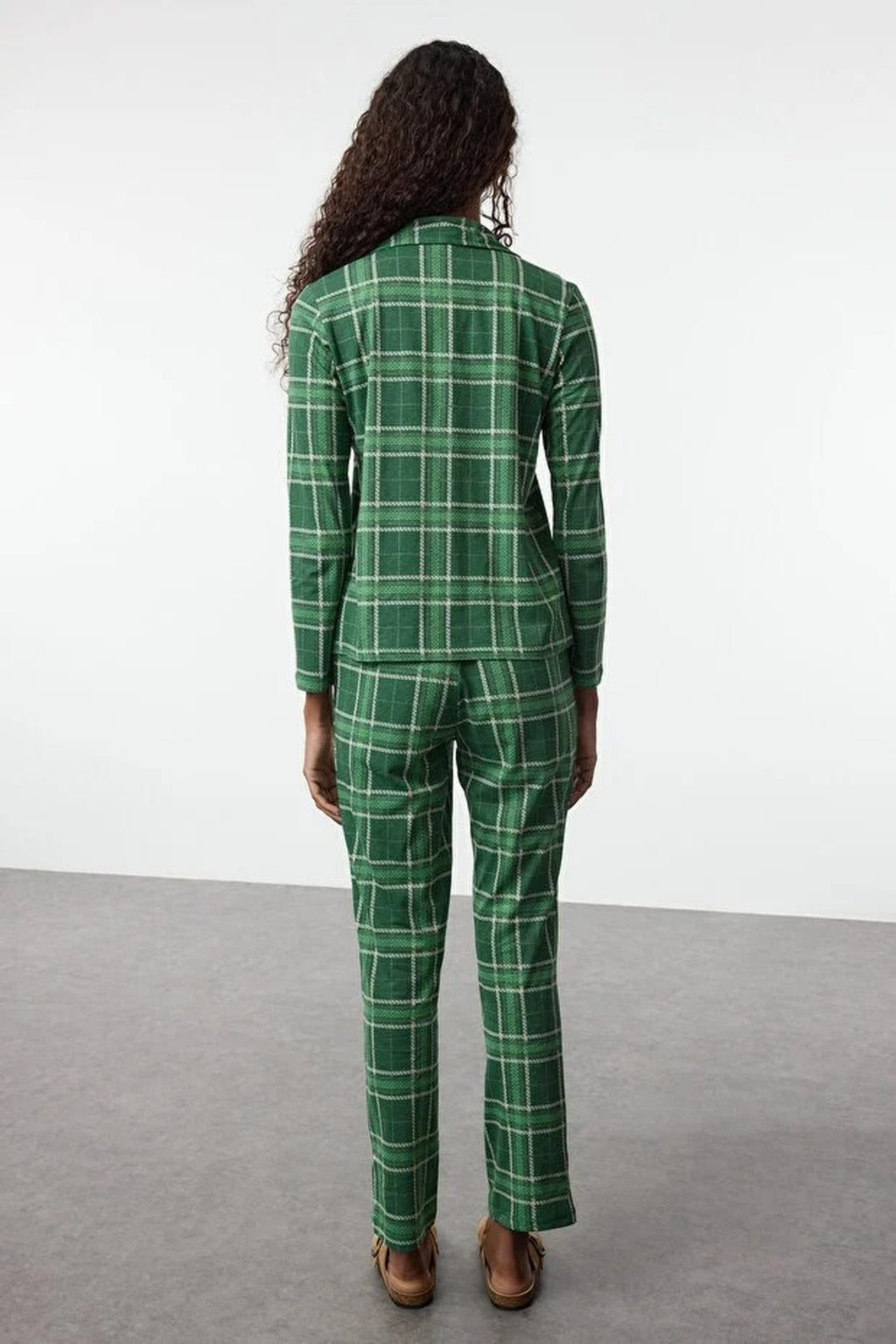 2-Piece 100% Cotton Argyle Knit Pajama Set