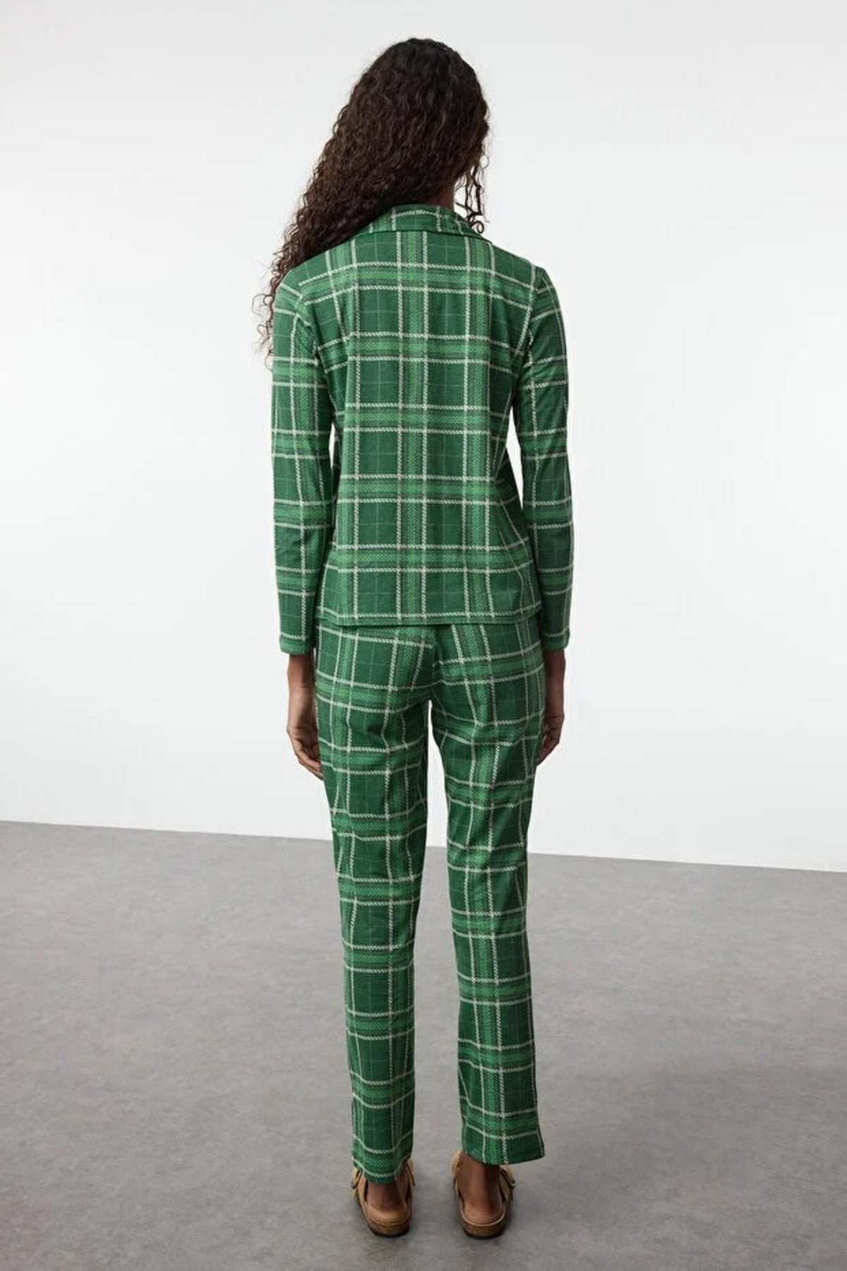 2-Piece 100% Cotton Argyle Knit Pajama Set