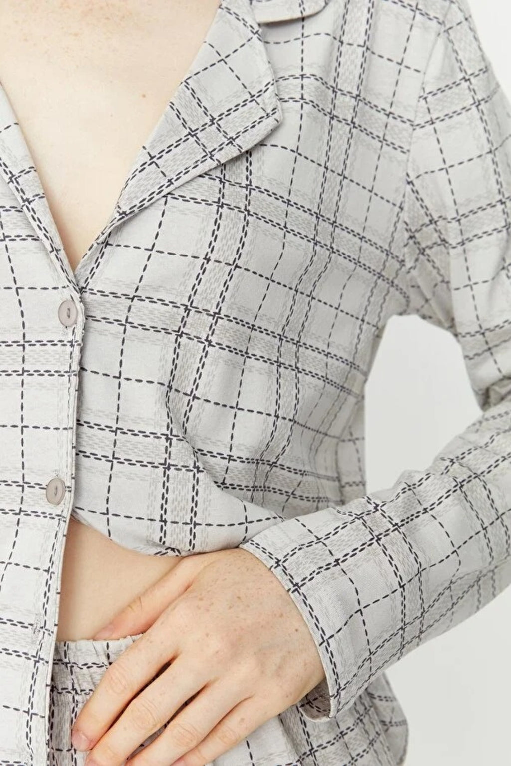 2-Piece 100% Cotton Argyle Knit Pajama Set