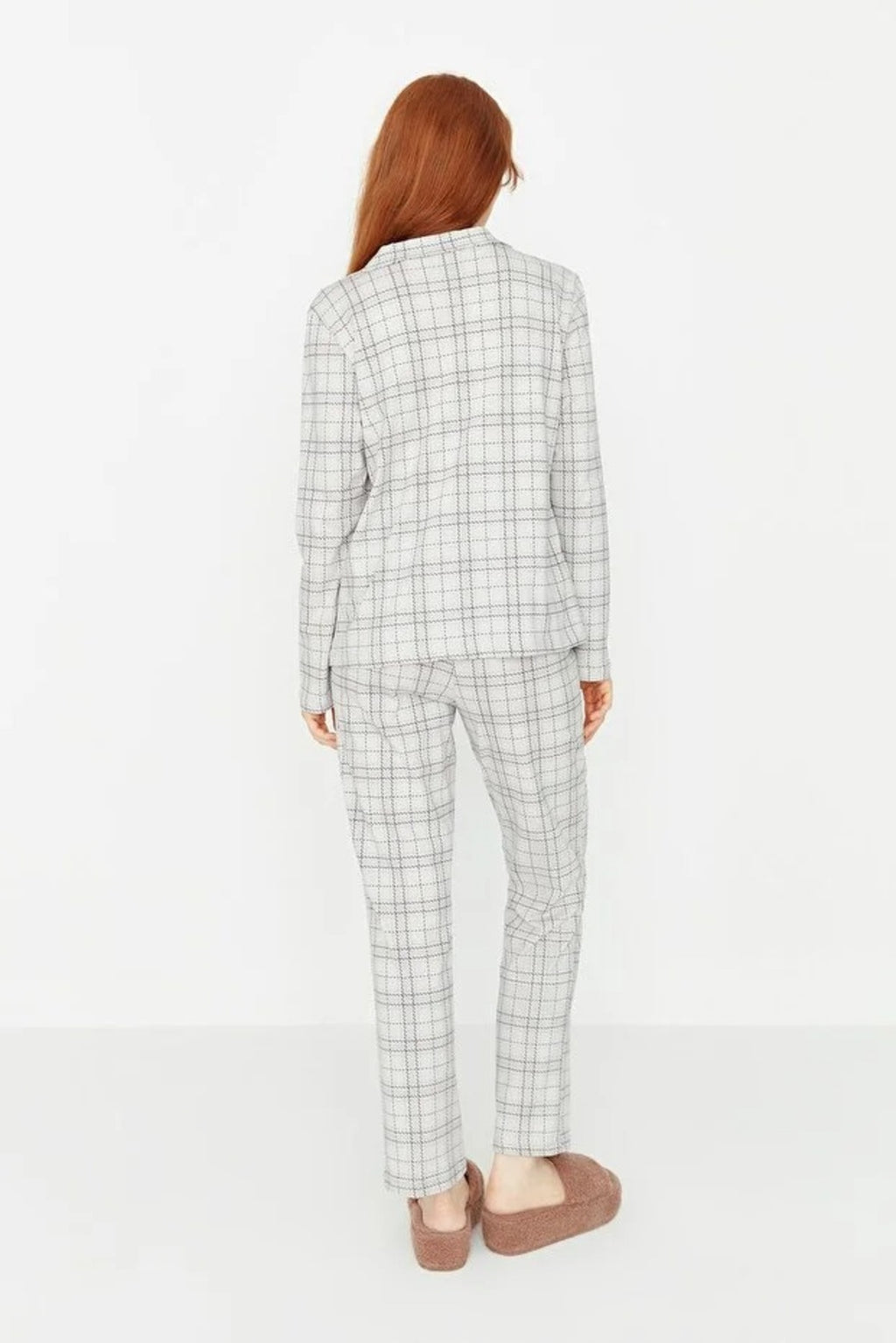 2-Piece 100% Cotton Argyle Knit Pajama Set